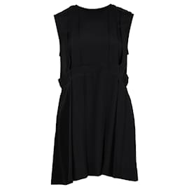 Marni-Marni Pleated Mini Dress in Black Acetate-Black