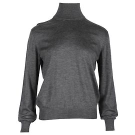 Rollkragenpullover von Giorgio Armani aus grauem Kaschmir Grau