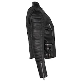 Céline-Celine Biker Jacket in Black Leather-Black