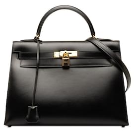 Hermès-HERMES Box Kelly  32 Handtasche aus Leder in gutem Zustand-Andere
