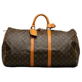 Louis Vuitton-Louis Vuitton Monogram Keepall 55  Travel Bag Canvas M41424 in good condition-Other