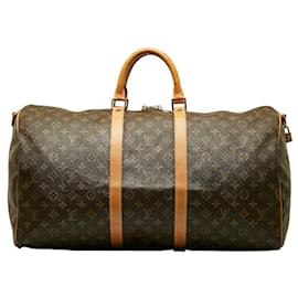 Louis Vuitton-Louis Vuitton Monogram Keepall 55 Canvas Shoulder Bag M41414 in Fair condition-Other