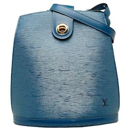 Louis Vuitton-Louis Vuitton Epi Cluny Shoulder Bag M52255 Leather-Blue