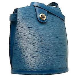 Louis Vuitton-Louis Vuitton Epi Cluny Shoulder Bag M52255 Leather-Blue