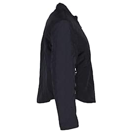 Hermès-Hermès Quilted Reversible Jacket in Navy Blue Polyamide-Blue,Navy blue