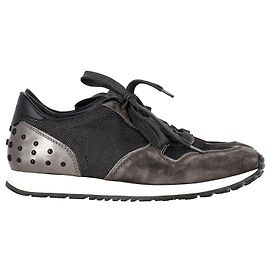 Tod's Baskets basses avec détail Gommino en daim gris Marron