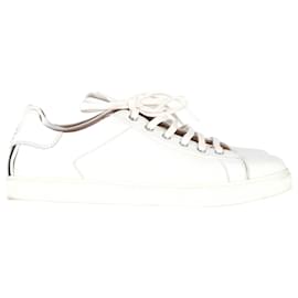 Gianvito Rossi-Gianvito Rossi Low-Top Sneakers in White Leather-White