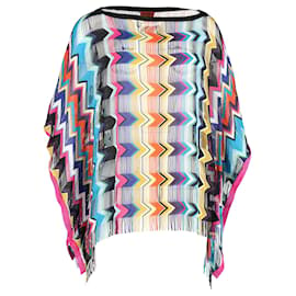 Missoni-Missoni Knit Tunic Top in Multicolor Linen-Other,Python print