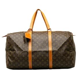 Louis Vuitton-Sac Souple do monograma de Louis Vuitton 55 Bolsa de Viagem Lona M41622 em boas condições-Outro