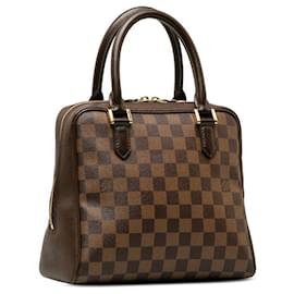 Louis Vuitton-Sac à main Louis Vuitton Damier Brera N51150 en cuir PVC marron en très bon état-Marron