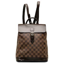 Louis Vuitton-Louis Vuitton Damier Ebene Soho Backpack  Canvas Backpack N51132 in Good condition-Other