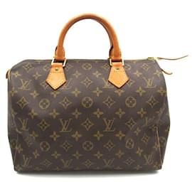 Louis Vuitton-Louis Vuitton Monogram Speedy 30 Bolsa Lona M41526 em boas condições-Outro
