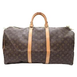 Louis Vuitton-Monograma de Louis Vuitton Keepall 55 Bolsa de viaje de lona M41424 En muy buenas condiciones-Otro