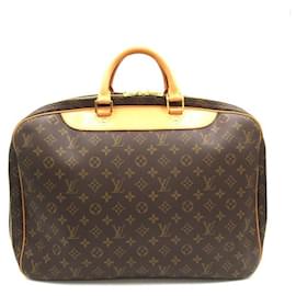 Louis Vuitton-LOUIS VUITTON Monogram Alize 24 Heures Bolsa Lona M41399 Em uma boa condição-Outro