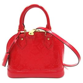 Louis Vuitton-Louis Vuitton Monogram Vernis Alma BB Handbag Leather M90174 in excellent condition-Other