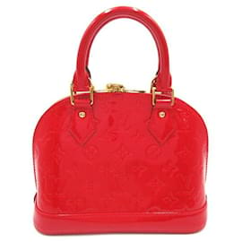 Louis Vuitton-Louis Vuitton Monogram Vernis Alma BB Handbag Leather M90174 in excellent condition-Other