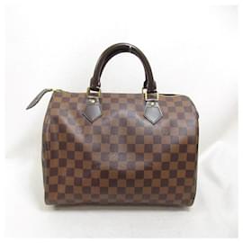 Louis Vuitton-LOUIS VUITTON Damier Ebene Speedy 30 Handtasche Canvas N41531 In sehr gutem Zustand-Andere