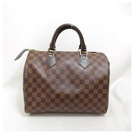 Louis Vuitton-Sac à main en toile Louis Vuitton Damier Ebene Speedy 30 N41531 en excellent état-Autre