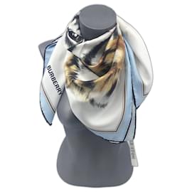 Burberry-Burberry Safari scarf-Light blue