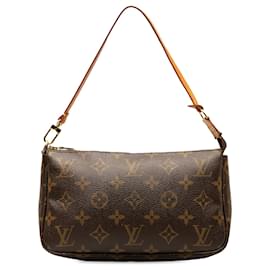 Louis Vuitton-Louis Vuitton Brown Monogram Pochette Accessoires-Brown