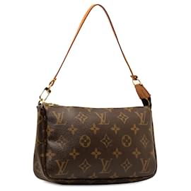 Louis Vuitton-Louis Vuitton Brown Monogram Pochette Accessoires-Brown