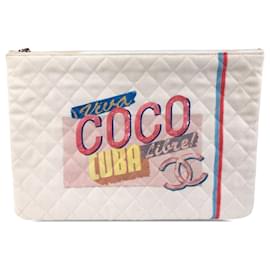 Chanel-Chanel White Large Viva Coco Cuba Libre O Case-White