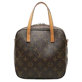 Louis Vuitton-Bolso de hombro de lona Louis Vuitton Spontini M47500 en buen estado-Otro