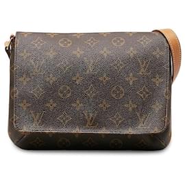 Louis Vuitton-Louis Vuitton Bolsa de ombro de lona Musette Tango M51257 em boa condição-Outro