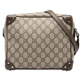 Gucci-Gucci GG Supreme Trunk Crossbody Bag Canvas Crossbody Bag 626363 in Excellent condition-Other