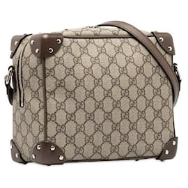 Gucci-Gucci GG Supreme Trunk Crossbody Bag Crossbody Bag Canvas 626363 in excellent condition-Other
