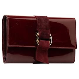 Cartier-Cartier Patent Leather Trinity Long Wallet Long Wallet Leather in Good condition-Other