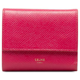 Céline-Celine Leather Trifold Wallet Short Wallet Leather in Excellent condition-Other