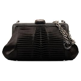 Salvatore Ferragamo-Salvatore Ferragamo Bolsa de Ombro com Corrente de Nylon Bolsa de Ombro Lona BW-21UMA226 em boa condição-Outro