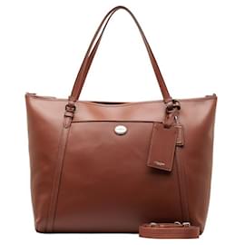 Coach-Coach Leather Peyton Tote Bag Leather Tote Bag F77606 in Good condition-Other