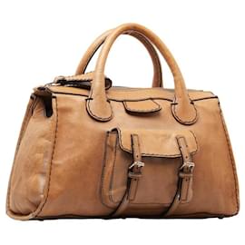 Chloé-Chloe Leather Edith Tote Bag Tote Bag Leather in Good condition-Other