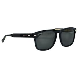 Gucci-Lunettes de soleil Gucci en plastique Wellington GG0911S 58□17-145 en très bon état général-Noir