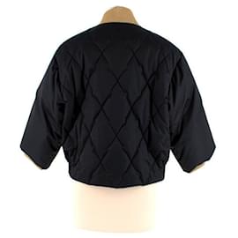 Chanel-Paris / Cosmopolite Black Quilted Bomber Jacket-Black