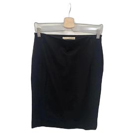 Balenciaga Black Viscose Skirt Size 36 Black