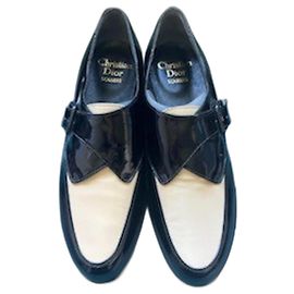 Christian Dior Flats Black White
