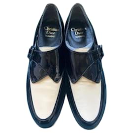 Christian Dior-Zapatos sin tacón-Negro,Blanco