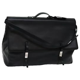 Gucci-Bolso GUCCI Travel Boston Cuero 2manera Black Auth ar11437-Negro