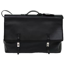 Gucci-Bolso GUCCI Travel Boston Cuero 2manera Black Auth ar11437-Negro