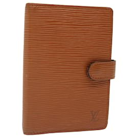 Louis Vuitton-LOUIS VUITTON Epi Agenda PM Day Planner Cover Marrone R20053 LV Aut 70299-Marrone