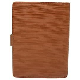 Louis Vuitton-LOUIS VUITTON Epi Agenda PM Day Planner Cubierta Marrón R20053 LV Auth 70299-Castaño