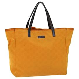 Gucci-GUCCI GG Canvas Tote Bag Orange 282439 auth 70609-Orange