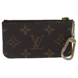 Louis Vuitton-Bolsa Moeda M LOUIS VUITTON Monograma Pochette Cles M62650 LV Auth yk11566-Monograma