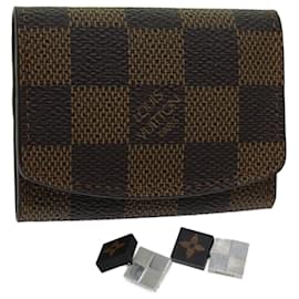 Louis Vuitton-LOUIS VUITTON Damier Ebene Cuff Case Cuffs M30964 LV Auth 70816-Other