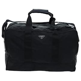 Prada-PRADA Boston Tasche aus Nylon 2Way Black Auth ac2868-Schwarz
