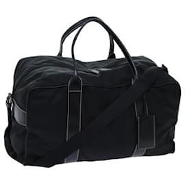 Prada-PRADA Boston Tasche aus Nylon 2Weise Schwarz Auth 70821-Schwarz