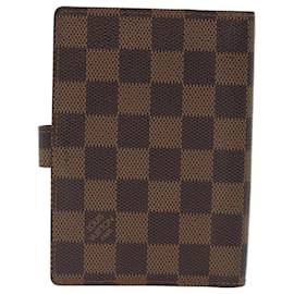 Louis Vuitton-LOUIS VUITTON Damier Ebene Agenda PM Day Planner Cover R20700 LV Aut 70298-Altro